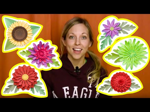 3D Mums and Fall Flowers Tutorial for Sure Cuts A ...