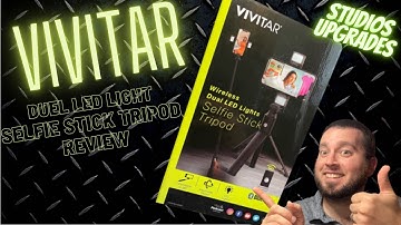 VIVITAR  Wireless Duel LED Light, Selfie Stick Tripod | Art Studio Upgrade - Review