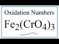 Oxidation Numbers and Iron Compounds