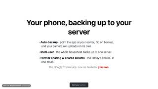 Immich: self-hosted Google Photos with ML search & face recognition