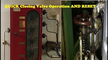 Quick Closing Valve Checks, Operations, Resetting and Complete Maintenance