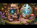 Springtime Cafe by the Forest🍃 | Relaxing Jazz Lofi Music | Study Music &amp; Nature Sounds