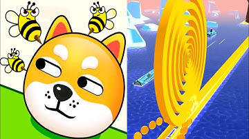 Save The Dog vs Spiral Roll - All Levels SpeedRun Android iOS Gameplay HOYXSU