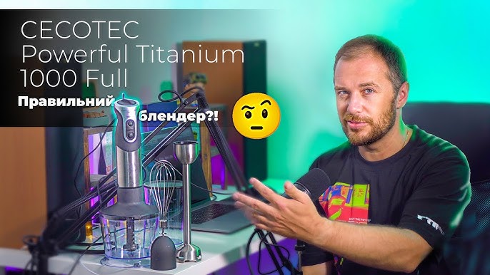 Batidora de mano Powerful titanium1000 full Cecotec — Qechic