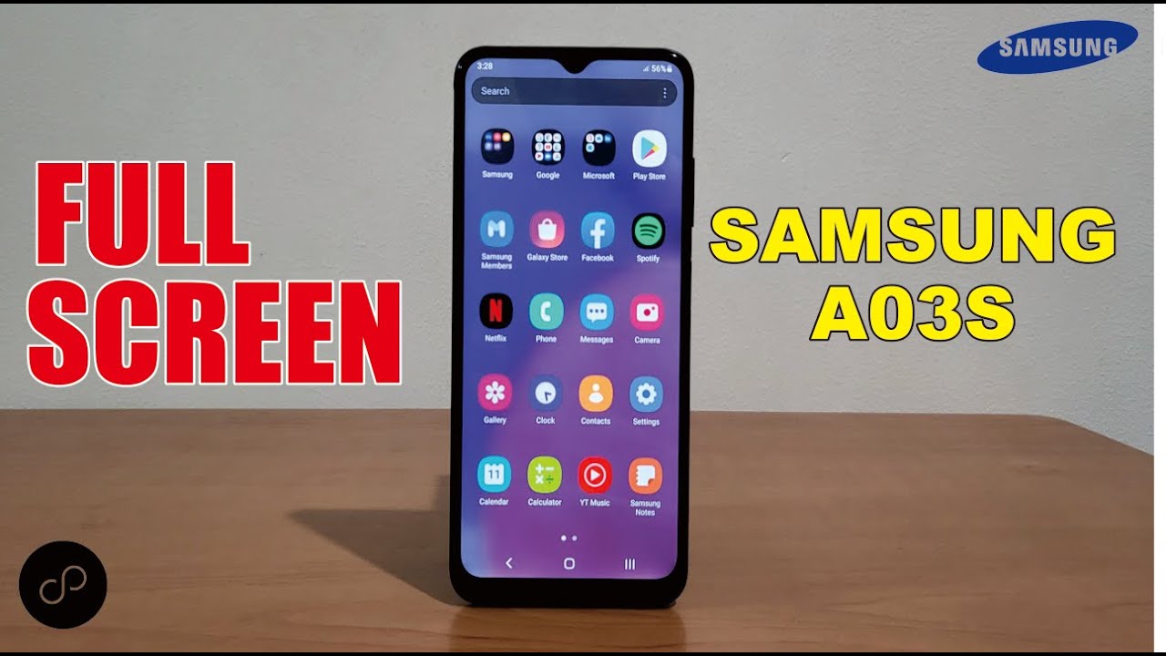 Cara Full Screen Samsung A03S | Tampilan Layar Penuh Samsung A03S ...
