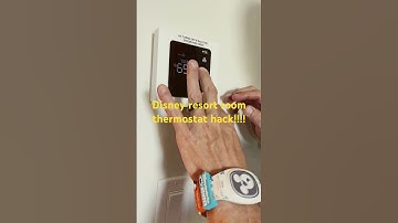 Disney resort room thermostat HACK #disney #disneyshorts #shots #sharethemagic #disneyresort #hack