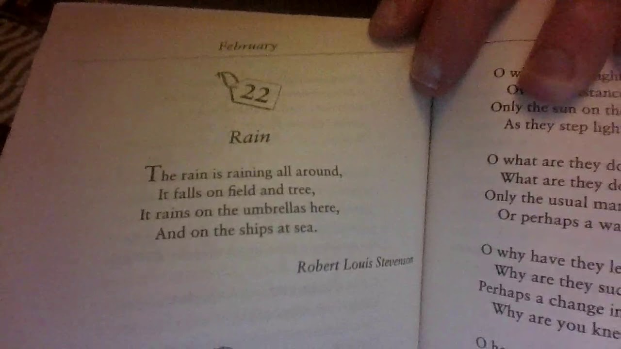 Rain by Robert Louis Stevenson - YouTube