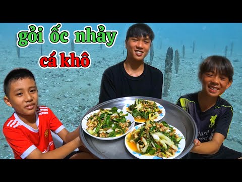 Video Món Gỏi Ốc Nhảy Trộn Cá Khô Về Quê Pháp Ăn Là Mê | 170 - youtube
