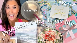 PRODUCTIVE &amp; REALISTIC DAY IN MY LIFE | healthy new habits, what I eat (low carb day)