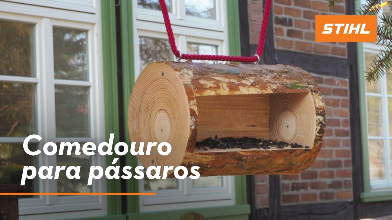 Aprenda a fazer um comedouro para pássaros ao ar livre - YouTube