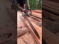 cara memotong rapi untuk membuat kayu #chainsawman #gergajimesin #wood #woodwork