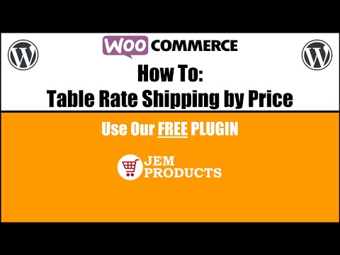 HOW TO: WooCommerce Table Rate Shipping by Price