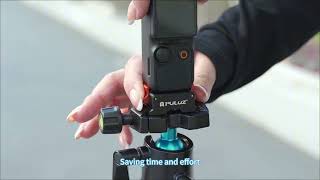 For DJI Osmo Pocket 3 PULUZ Type-C Charging Base Quick Release Mount Adapter
