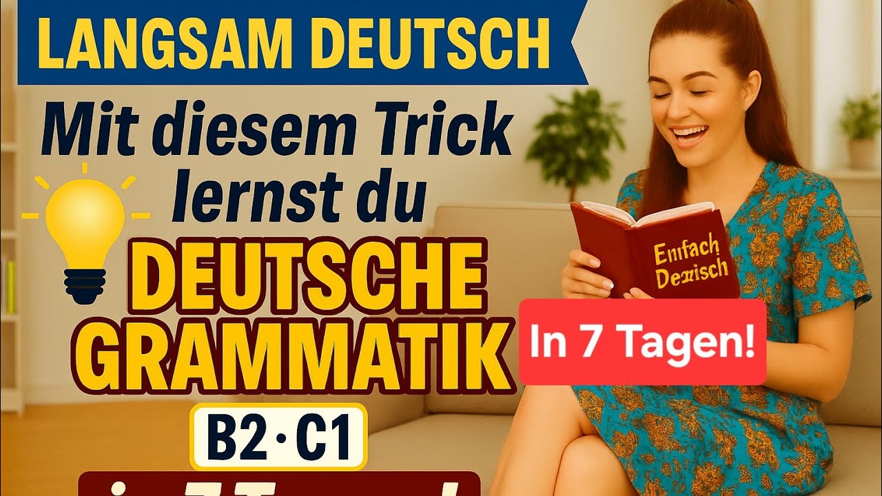 Deutsch Grammatik B2–C1 – endlich verstehen! Deutsch Podcast.