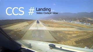 Landing at Caracas Simon Bolivar Intl airport (CCS/SVMI) Venezuela (Cockpit view)