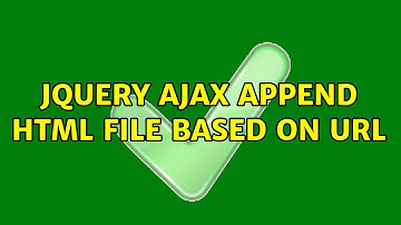 Jquery ajax append html file based on url