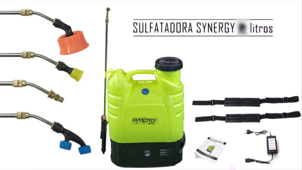 FUMIGADORA DE BATERÍA SYNERGY 17 LITROS CON 4 BOQUILLAS Y 6 HORAS AUTONOMÍA  