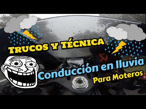 Conducir moto con lluvia