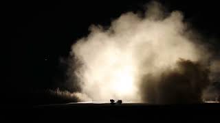 Nighttime M142 HIMARS Launch