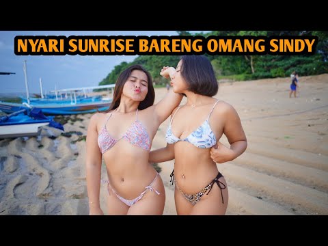 MENIKMATI SUNRISE BARENG OMANG SINDY DI PANTAI KARANG BALI