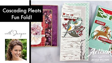 Cascading Pleats Fun Fold Card!