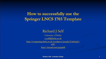 Using the Springer LNCS 1703 Template