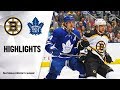 NHL Highlights | Bruins @ Maple Leafs 10/19/19