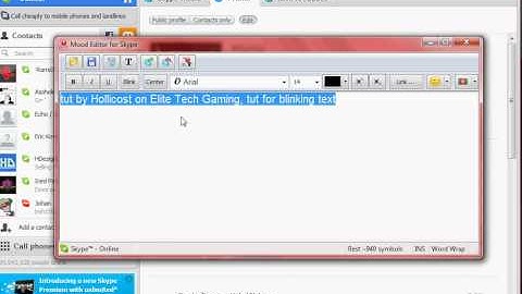 How To Make Your Text Blink On Skype