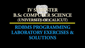 IVSemRDBMSLabExercise-PartI