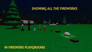 Showing All Fireworks In Fireworks Playground (Non Premium)