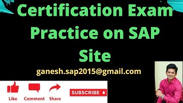 Certification Exam Practice on SAP Site || Sample Questions for SAP Global Certification || SAP ERP