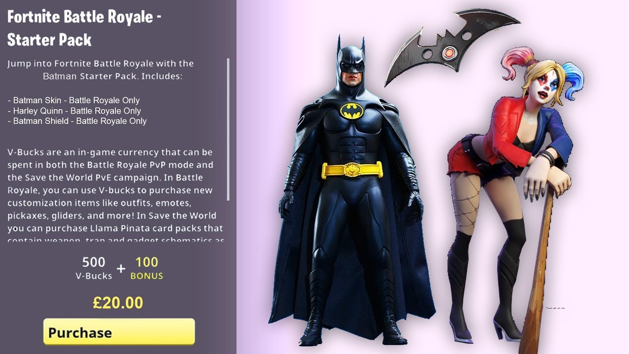How To Get Batman Skins Bundle Free Rewards Release Date Fortnite Skin Starter Pack 9 Trailer Youtube
