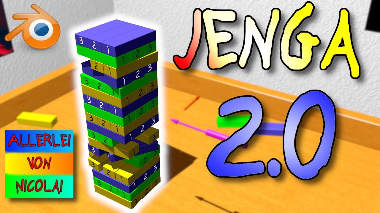 Learn how to play a Jenga® GIANT™ game with dice - Art's Ideas