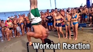 ЛЮДИ РЕАГИРУЮТ НА ДИНАМИКУ/СТАТИКУ (STREET WORKOUT)