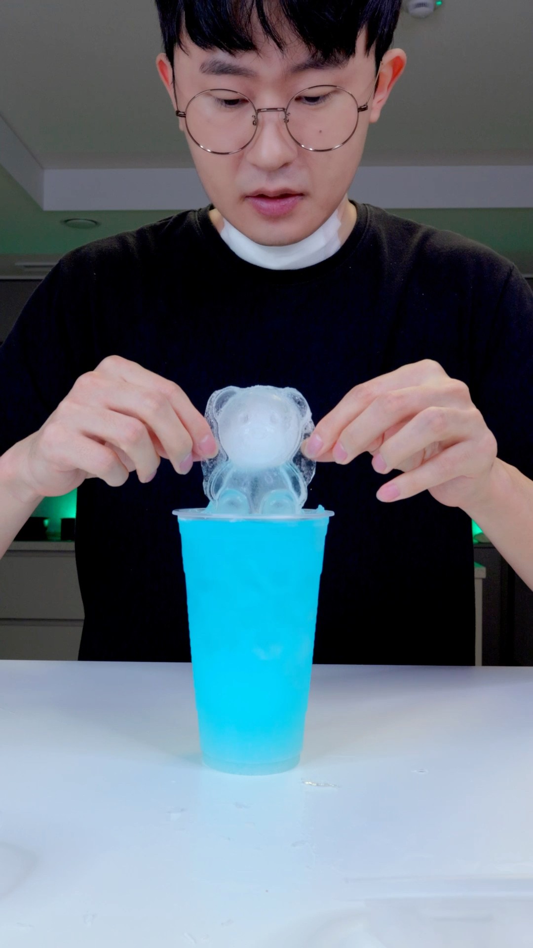 How to make blue lemon milk soda