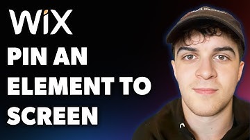 How to Pin an Element to Screen on Wix (Full 2025 Guide)