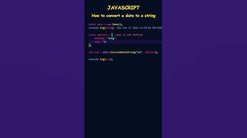 How do I convert a date to a string in JavaScript?