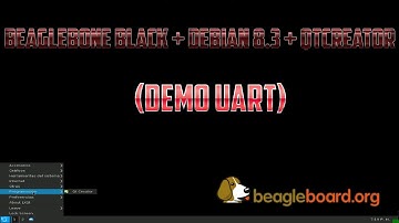 BeagleBone Black + Debian 8.3 + QtCreator (Demo UART)