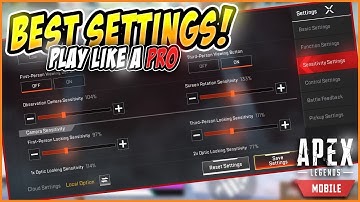 Apex Legends Mobile BEST PRO SETTINGS (60 FPS/ NO LAG)