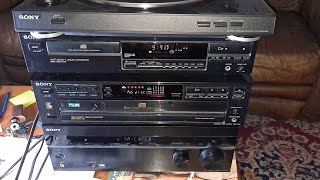 Sony Turntable pslx300 usb/single cd player cdp 297/5 disc player cdp c315/av receiver str-dh 770