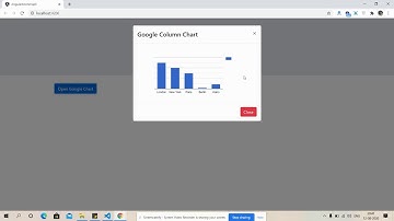 Angular 10 Google Column Chart inside Bootstrap Modal