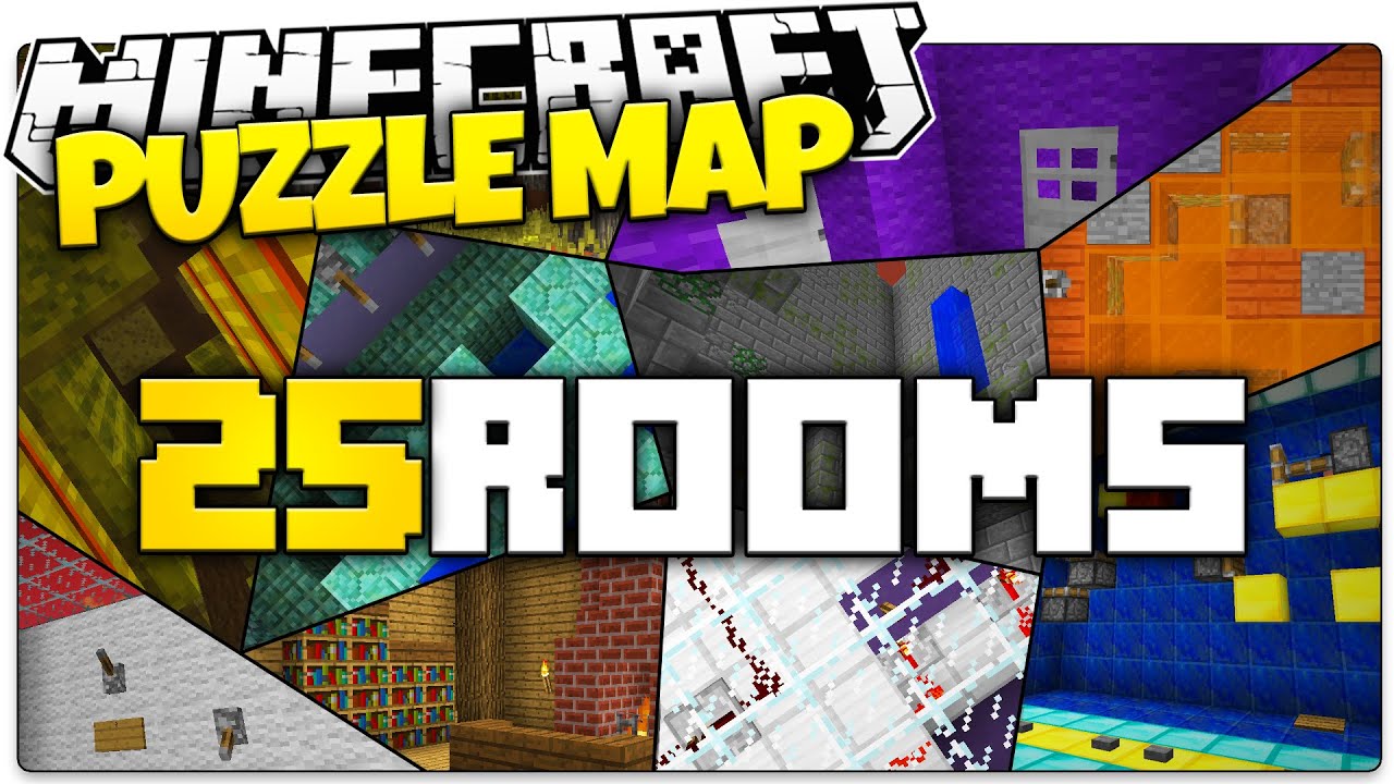 Minecraft  25 ROOMS (Minecraft Puzzle Map) 