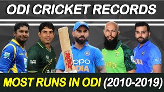 Most Runs in a Calendar Year (2010-2019) | Batting Records | Cricket records (2010-2019