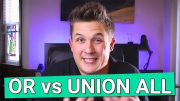 OR vs UNION ALL - is one better for performance?