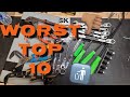 TOP 10 WORST TOOLS I OWN #TRASH
