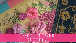 [Tutorial] DIY Paper Flower for Graphic 45 by Maria Smeshkova