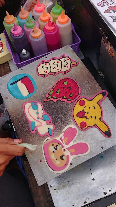 Kue lukis, diramein sama para bocil #kulinerindonesia #kuliner #visitkuliner #streetfood #kuelukis