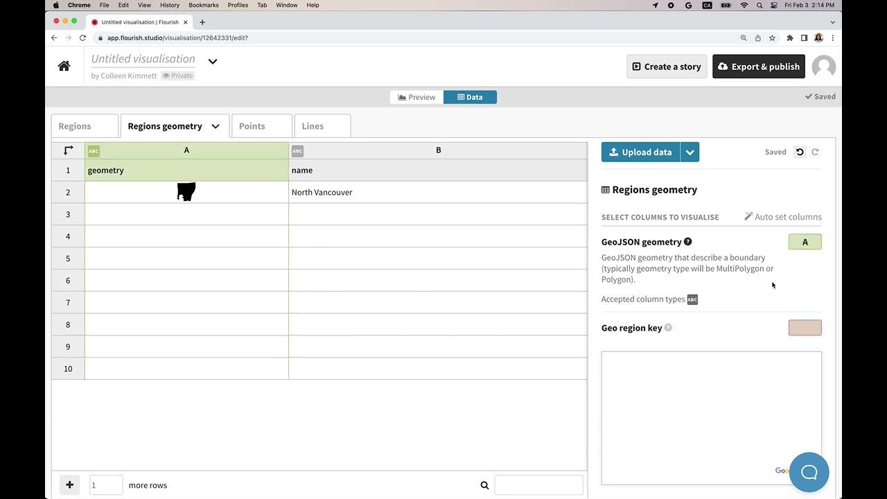 Import geojson file to Flourish Map template - YouTube