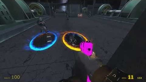 Source Mounting - Hunt Down The Freeman Mounted onto Portal 1 (HDTF with Portal Gun!)