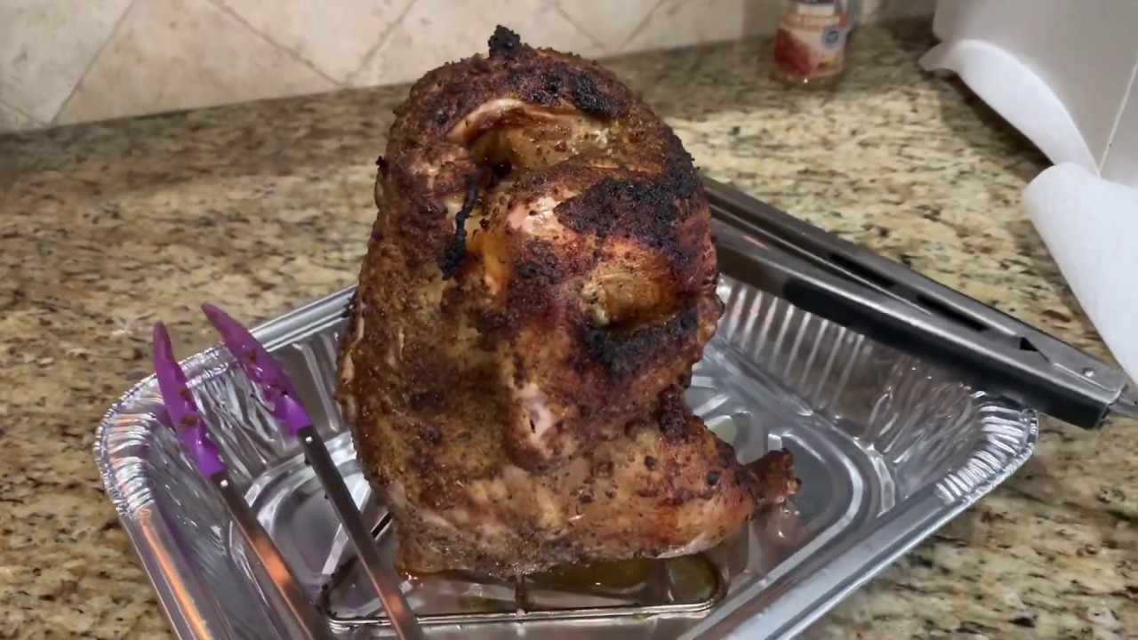 グリーンエッグでビア缶チキン作りました beer can chicken big green egg YouTube